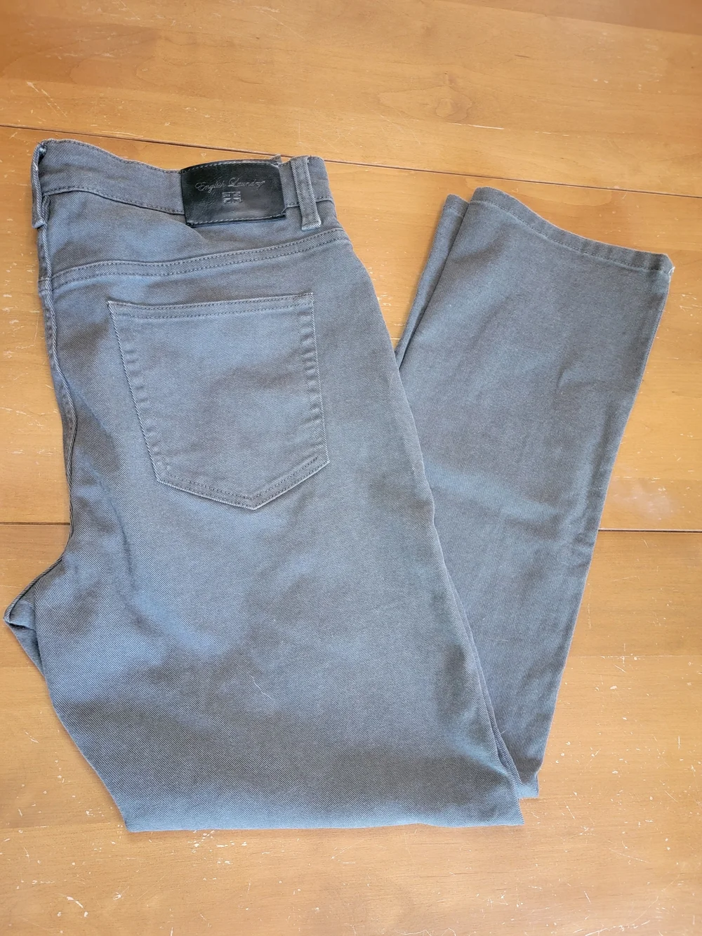 English Laundry Mens 5 Pocket Mid-Rise 365 Pant Grey 34x30